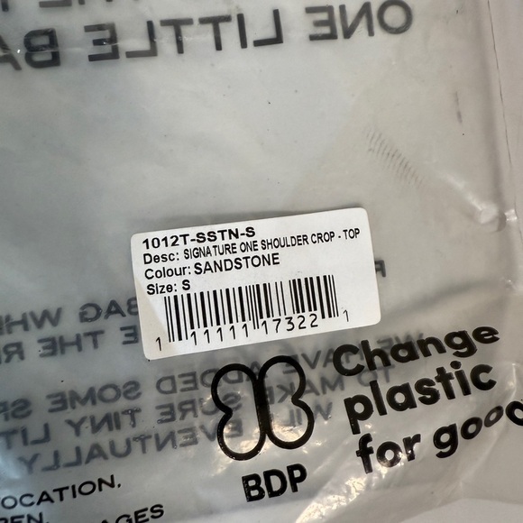 Free People Toast Signature One Shoulder Crop Top Sandstone Size Small - Picture 5 of 5